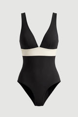 MARINA MAILLOT IVORY BLACK