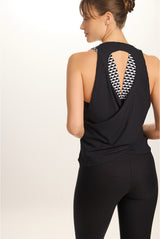 Relevé Top Largo Black Estampado