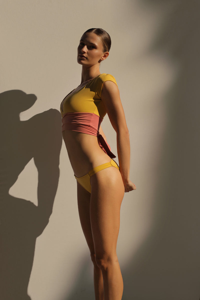 Crop Bikini Amarillo